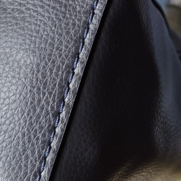 Coach Derby Navy Blue Soft Pebbled Leather Tote Bag - Picture 6 of 14